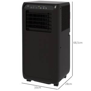 Klimaanlage 823-057V91BK Schwarz - Kunststoff - 28 x 69 x 33 cm