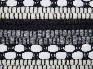 Pouf GUNTUR Noir - Blanc - Fibres naturelles - 41 x 41 x 41 cm