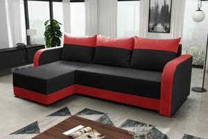 Ecksofa GUARD Rot - Ecke davorstehend links