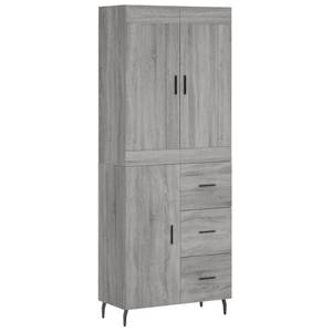 Highboard DE5349 Grau - Holzwerkstoff - 34 x 180 x 70 cm