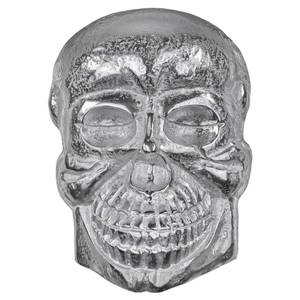 Deko Skull Wandskulptur Silber 42x30cm kaufen