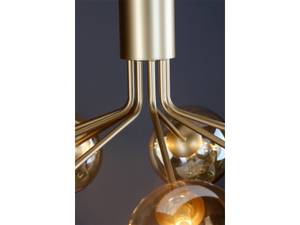 LED Pendellampe Bubble Messing Amberglas Messing