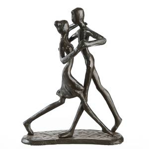 Skulptur Dancing Braun - Metall - 13 x 17 x 8 cm