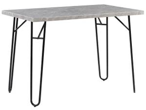 Ensemble pour salle à manger KEMPTON Noir - Gris - Bois manufacturé - 110 x 76 x 70 cm