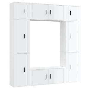 TV-Schrank 8er Set D966 Weiß - Holz teilmassiv - 35 x 40 x 100 cm