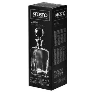 Krosno Caro Whisky Carafe Verre - 10 x 28 x 10 cm