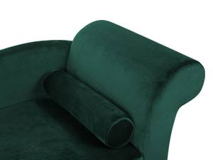 Chaise longue LUIRO Noir - Vert foncé - Vert