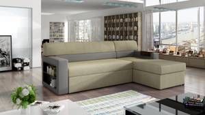 Ecksofa RIC Beige - Ecru - Ecke davorstehend rechts