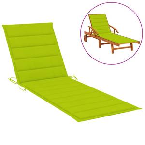 Coussin de chaise longue 3005774-2 Vert clair - Largeur : 60 cm