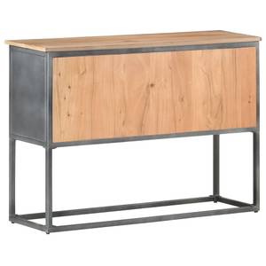 Sideboard 323502 Grau - Glas - Metall - Massivholz - Holzart/Dekor - 100 x 70 x 30 cm