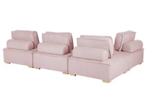 Modulsofa TIBRO 4-tlg Eiche Hell - Pink