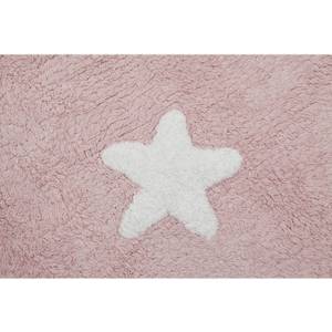 Teppich Stars Pink - Naturfaser - Textil - 120 x 1 x 160 cm