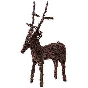 Cerf sur pied Petit modèle Bois massif - 36 x 60 x 20 cm