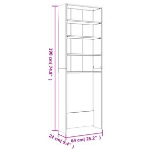 Meuble pour machine à laver 3008175 Gris minéral