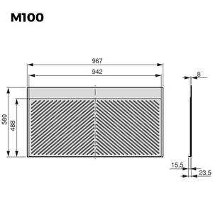 Bodenschutz für Möbel 8479823 Tiefe: 100 cm