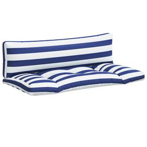 Coussin de palette 3005779-2 (lot de 2) Bleu - Blanc