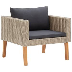 Salon de jardin 3 pcs avec coussins Beige