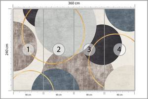 Fototapete KREISE Abstraktion Muster 360 x 240 x 240 cm