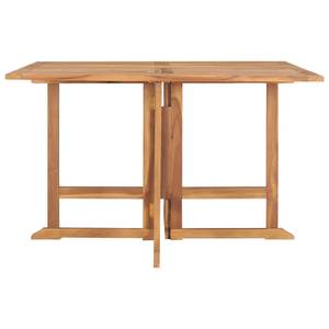 Table de salle à manger de jardin Marron - Bois massif - 110 x 75 x 110 cm