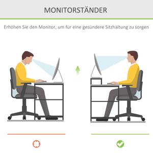 Monitorständer 920-042 Braun - Bambus - 26 x 12 x 49 cm