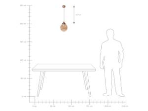 Lampe suspension BENI Noir - Verre - 23 x 150 x 23 cm