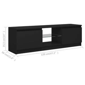 Meuble tv 804284 Noir - 30 x 120 cm