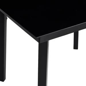 Table de salle à manger de jardin Noir - Métal - 80 x 74 x 80 cm