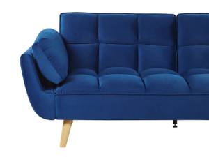 Schlafsofa ASBY Blau - Marineblau - Eiche Hell