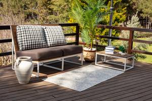 Outdoorteppich HASSELT Grau - 80 x 150 cm