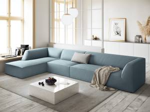 Ecksofa RUBY 5 Sitzplätze Hellblau