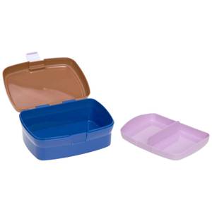 Lunchset Little Gang 2-teilig Blau - Braun - Kunststoff - 8 x 22 x 20 cm