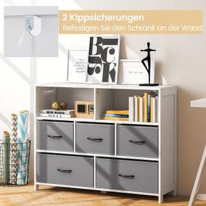 Aufbewahrungsschrank VL32396IT Grau - Holzwerkstoff - 30 x 78 x 100 cm