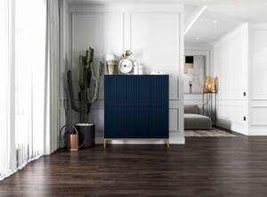 Highboard Elpis Blau - Marineblau