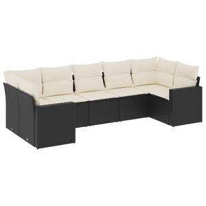 Gartensitzgruppe K436(7-tlg) Schwarz - Massivholz - 69 x 62 x 66 cm