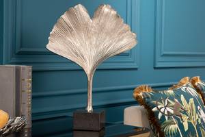 Skulptur GINKGO LEAF Silber