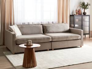 3-Sitzer Sofa VINSTRA Beige - Eiche Hell - Taupe