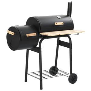 Barbecue au charbon 45365 Noir - Métal - 60 x 113 x 103 cm