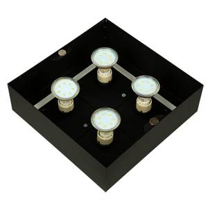 Deckenlampe HYDRA Schwarz - Weiß - Metall - 24 x 11 x 24 cm