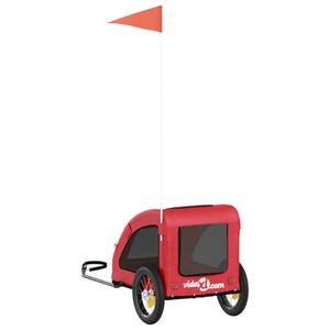 Remorque vélo pour chien 3028682 Rouge - 53 x 53 x 124 cm