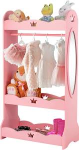 Kinder Kleiderschrank Pink - Holzwerkstoff - 34 x 116 x 62 cm