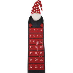 Adventskalender Wichtelmännchen, 130 cm Textil - 6 x 130 x 26 cm