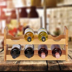 4x Etagère à vins pour 8 bouteilles Nombre de pièces dans le lot : 4