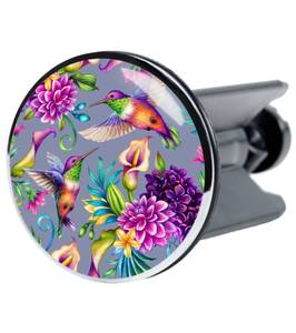 Waschbeckenstöpsel Kolibri Violett - Kunststoff - 4 x 7 x 7 cm