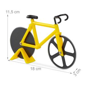5 x Fahrrad Pizzaschneider gelb Schwarz - Gelb