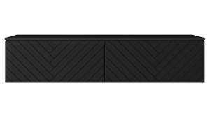 TV-Lowboard D140 MDF Schwarz - Holzwerkstoff - 140 x 30 x 33 cm