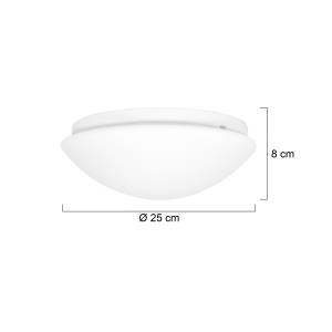 Plafonnier de salle de bain Ceiling Verre / Acier - 1 ampoule