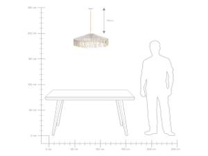 Lampe suspension AKOBO Beige - Blanc - Papier - 60 x 15 x 60 cm