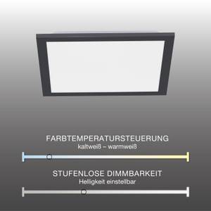 LED Panel Deckenlampe schwarz 30 x 6 x 30 cm