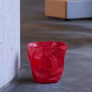 Corbeille design froissée Bin Bin H31cm Rouge - Matière plastique - 33 x 31 x 33 cm