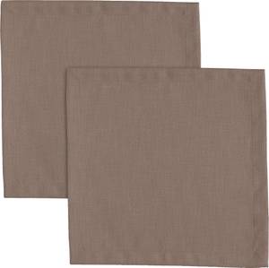 Serviette 2er-Pack 161454 Taupe